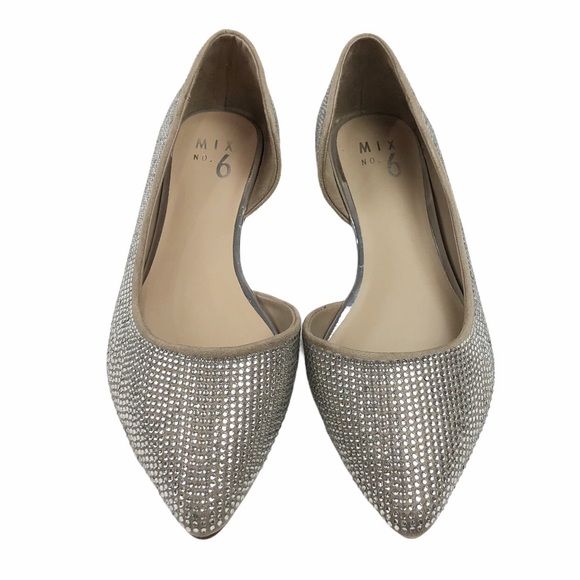Mix No. 6 Shoes - Mix No. 6 Rhinestone Pointy Toe Flat